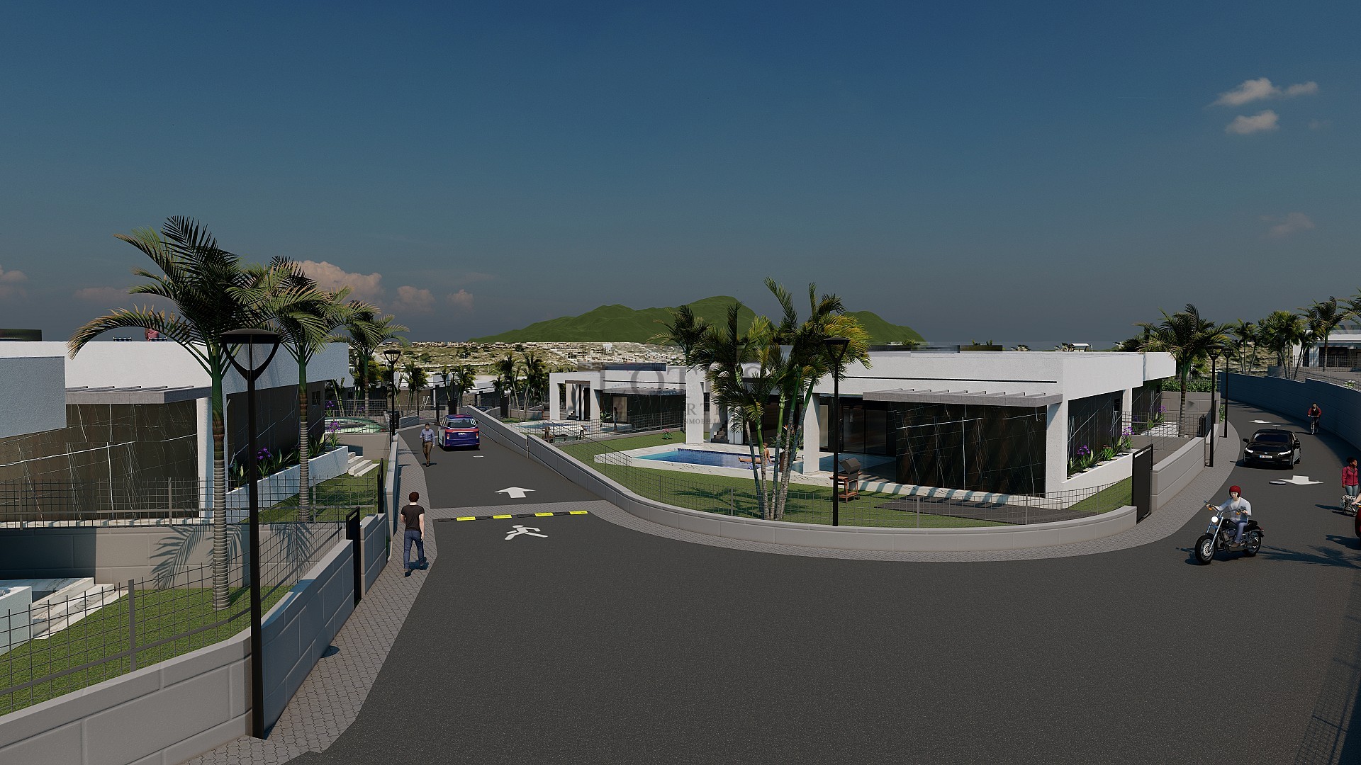 Nybyggda villor i La Finca Golf på ett plan med privata pooler - Lotus Properties