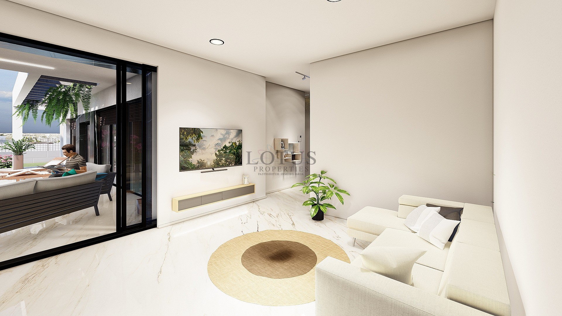 Nybyggda villor i La Finca Golf på ett plan med privata pooler - Lotus Properties