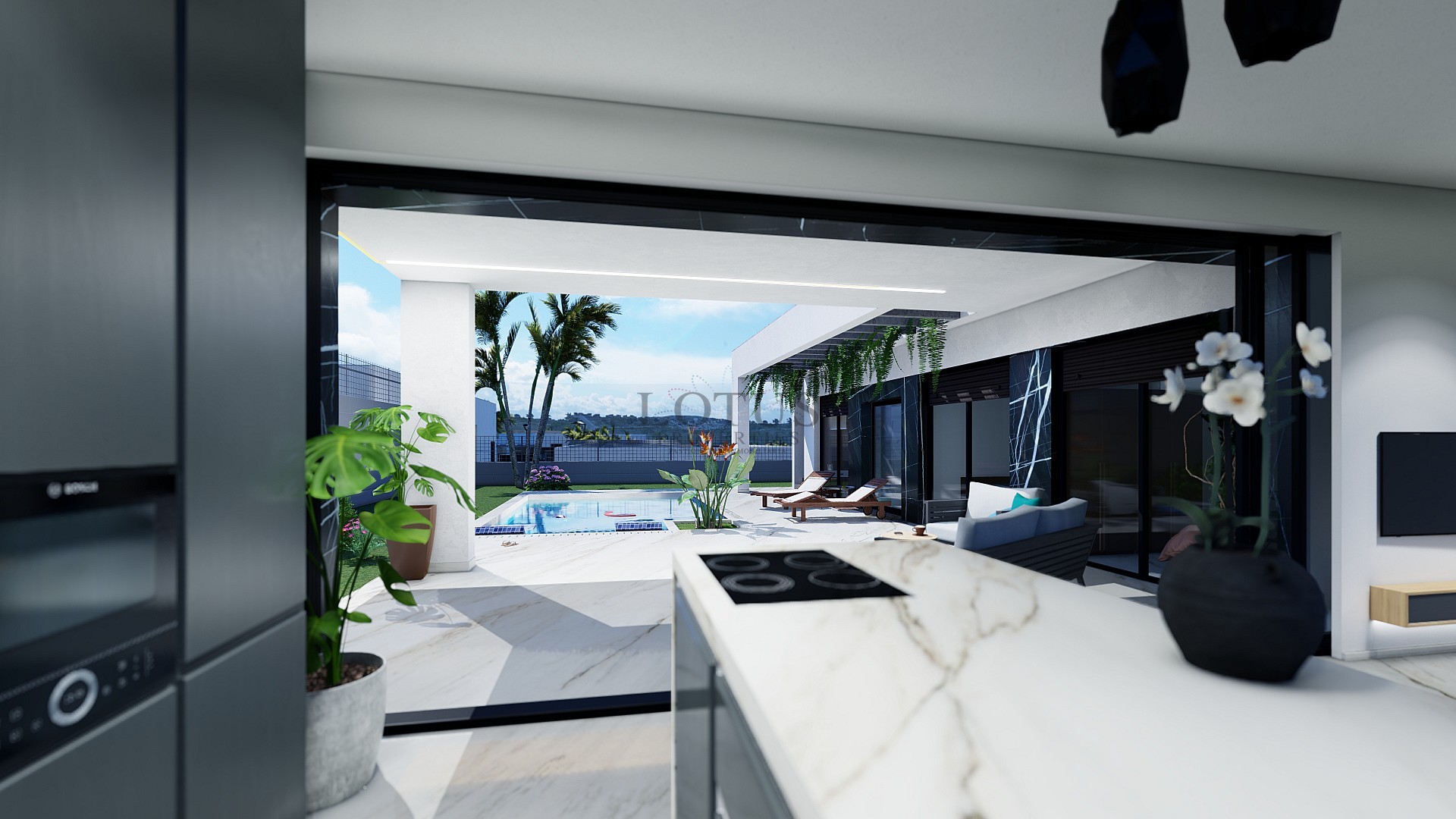 Nybyggda villor i La Finca Golf på ett plan med privata pooler - Lotus Properties