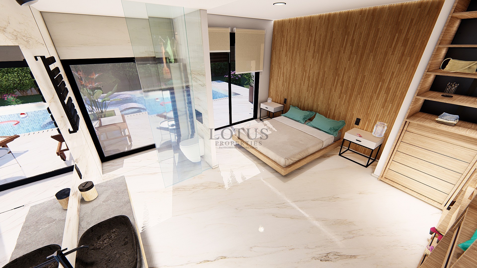 Nybyggda villor i La Finca Golf på ett plan med privata pooler - Lotus Properties