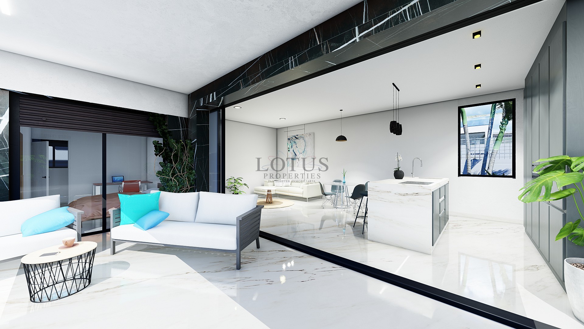 Nybyggda villor i La Finca Golf på ett plan med privata pooler - Lotus Properties