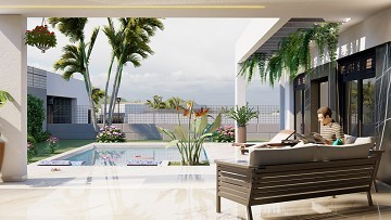 Nybyggda villor i La Finca Golf på ett plan med privata pooler - Lotus Properties