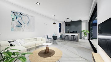 Nybyggda villor i La Finca Golf på ett plan med privata pooler - Lotus Properties