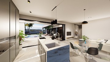 Nybyggda villor i La Finca Golf på ett plan med privata pooler - Lotus Properties