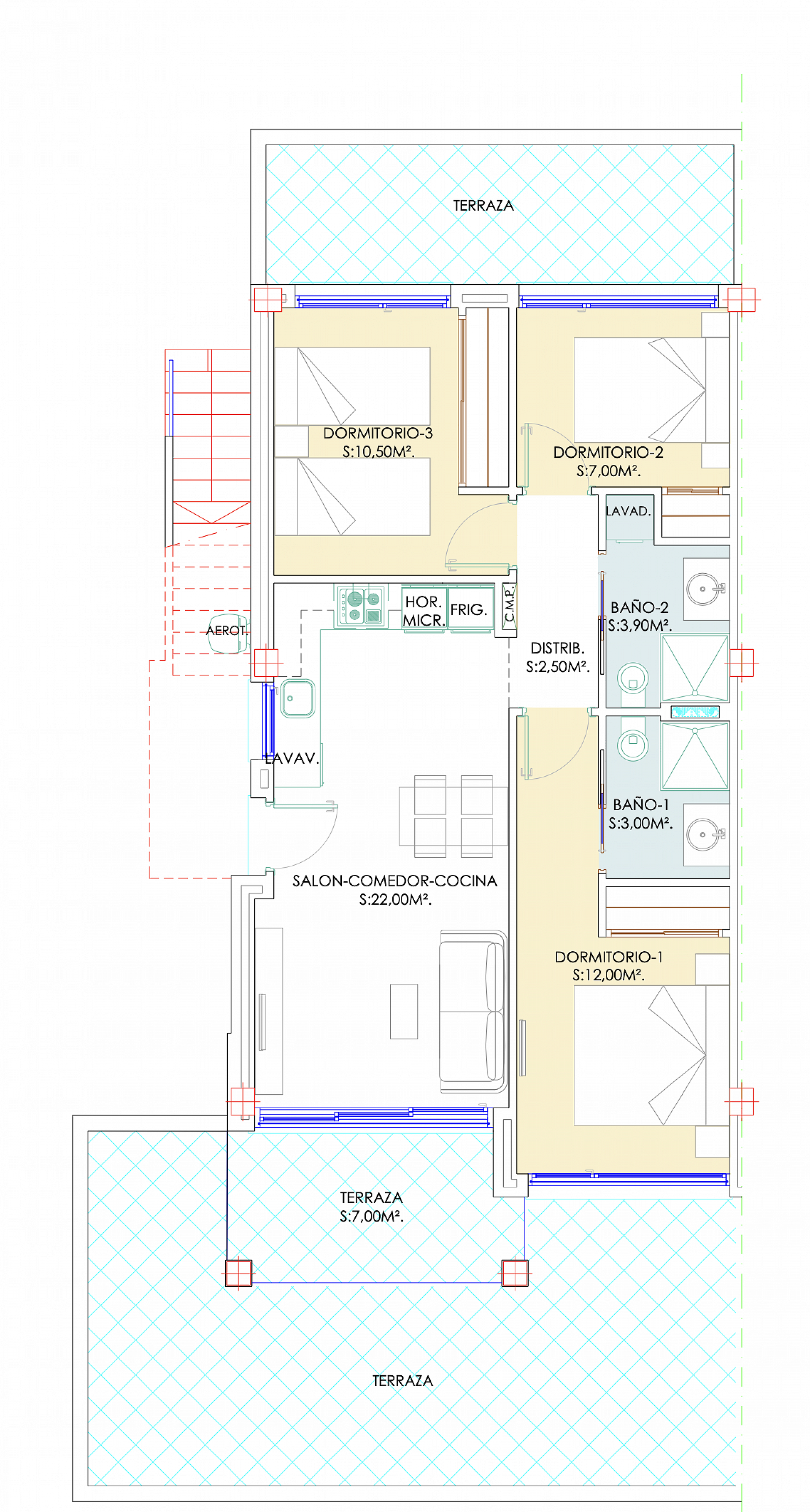 Nya mark & takvåningar i Los Balcones - Lotus Properties