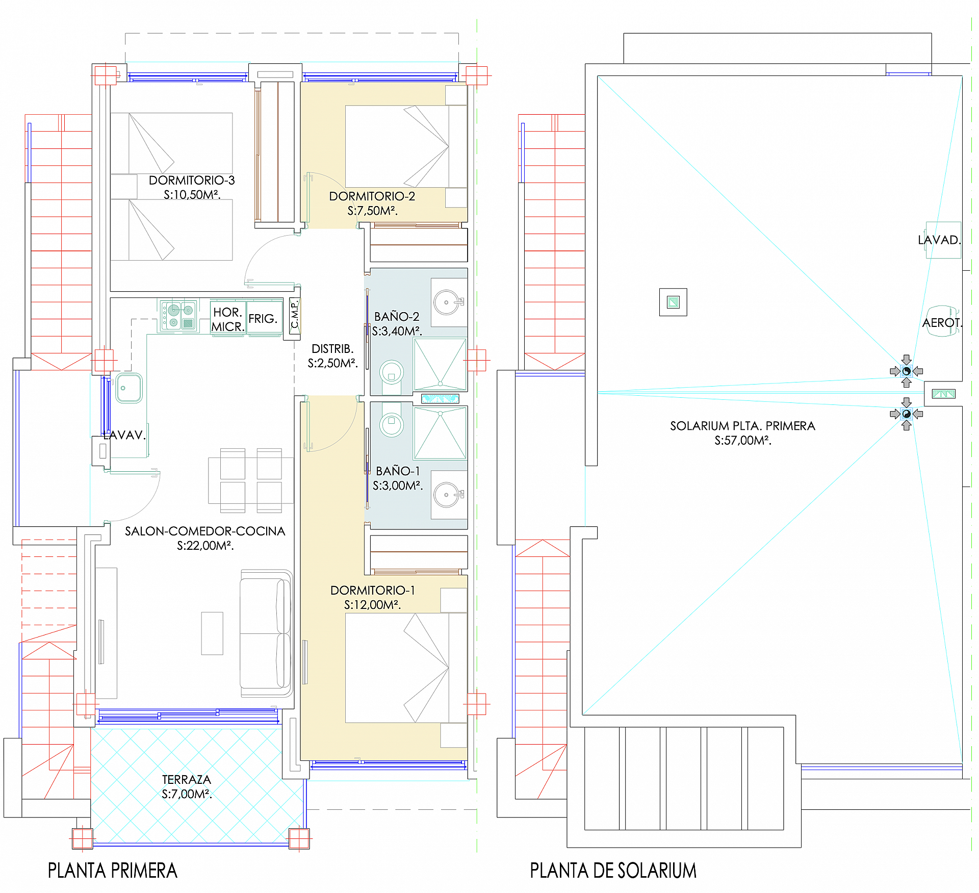 Nya mark & takvåningar i Los Balcones - Lotus Properties