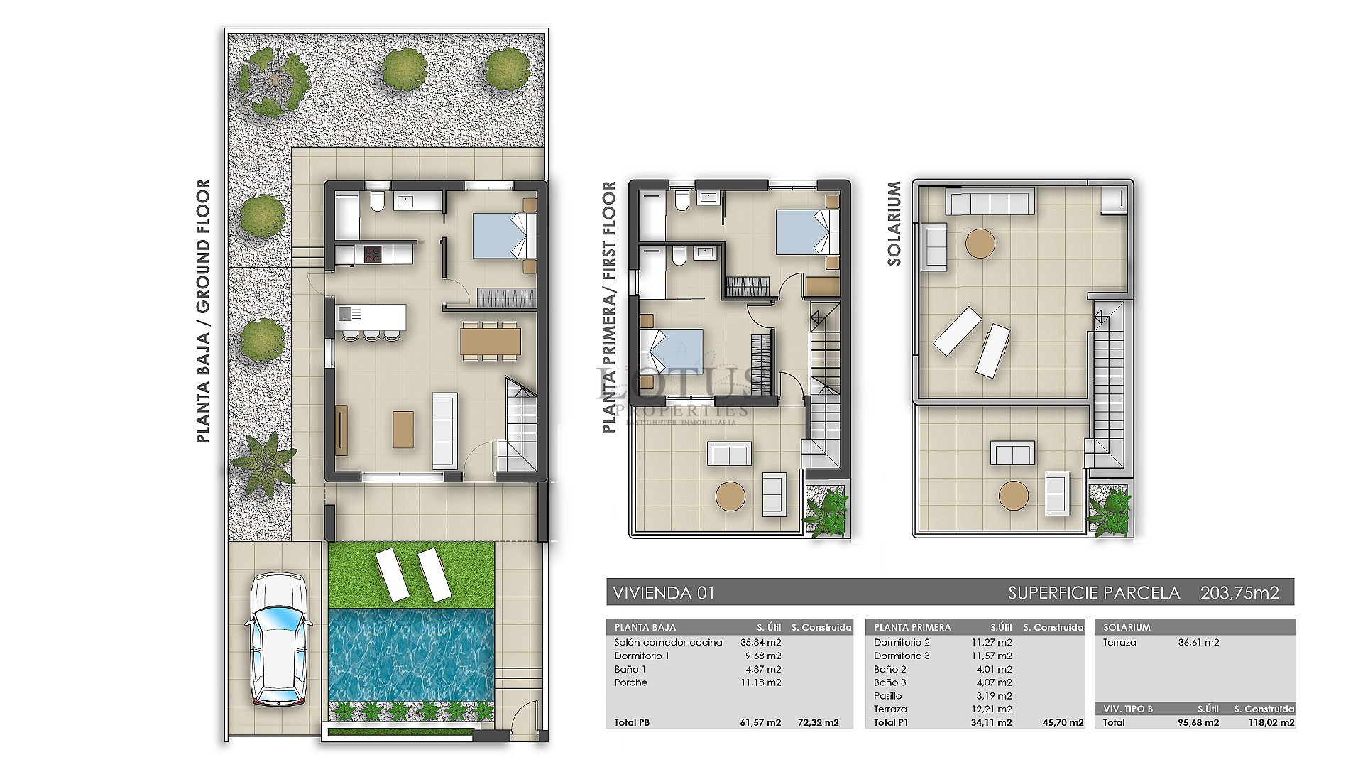 Nuevas villas con piscina privada - Pilar de la Horadada - Lotus Properties