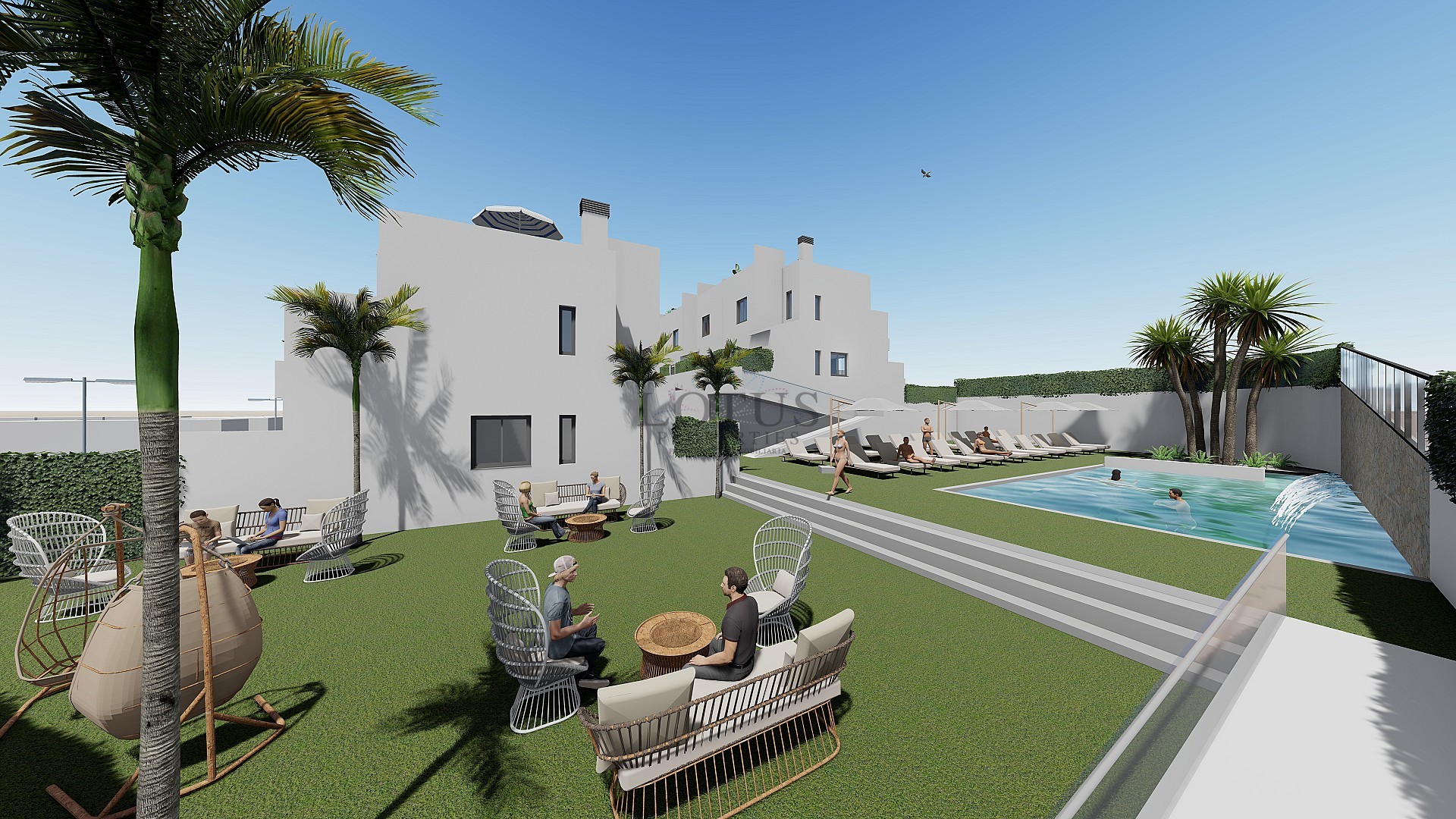 Radhus med solarium och pool i Cox - Alicante - Lotus Properties