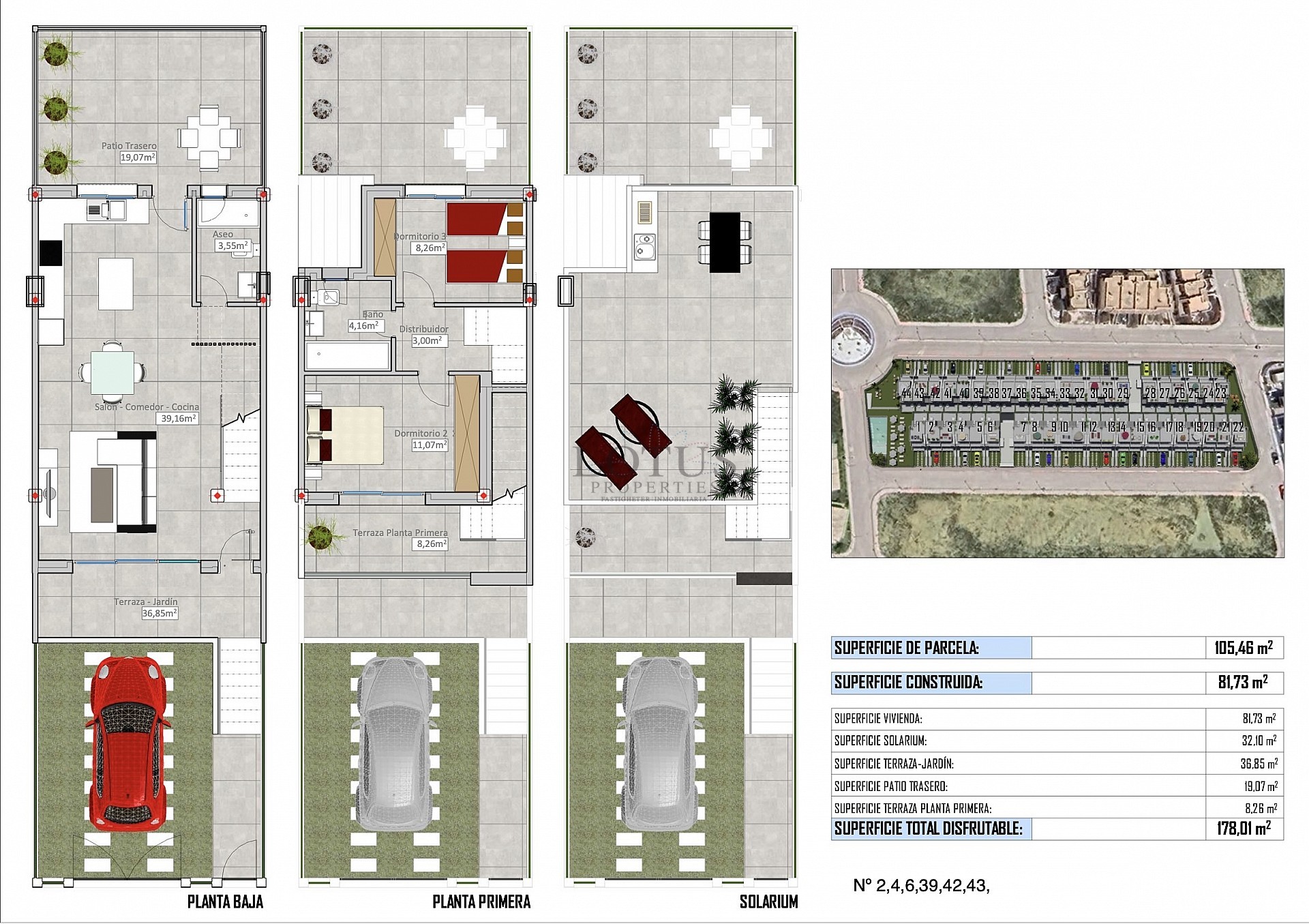 Radhus med solarium och pool i Cox - Alicante - Lotus Properties