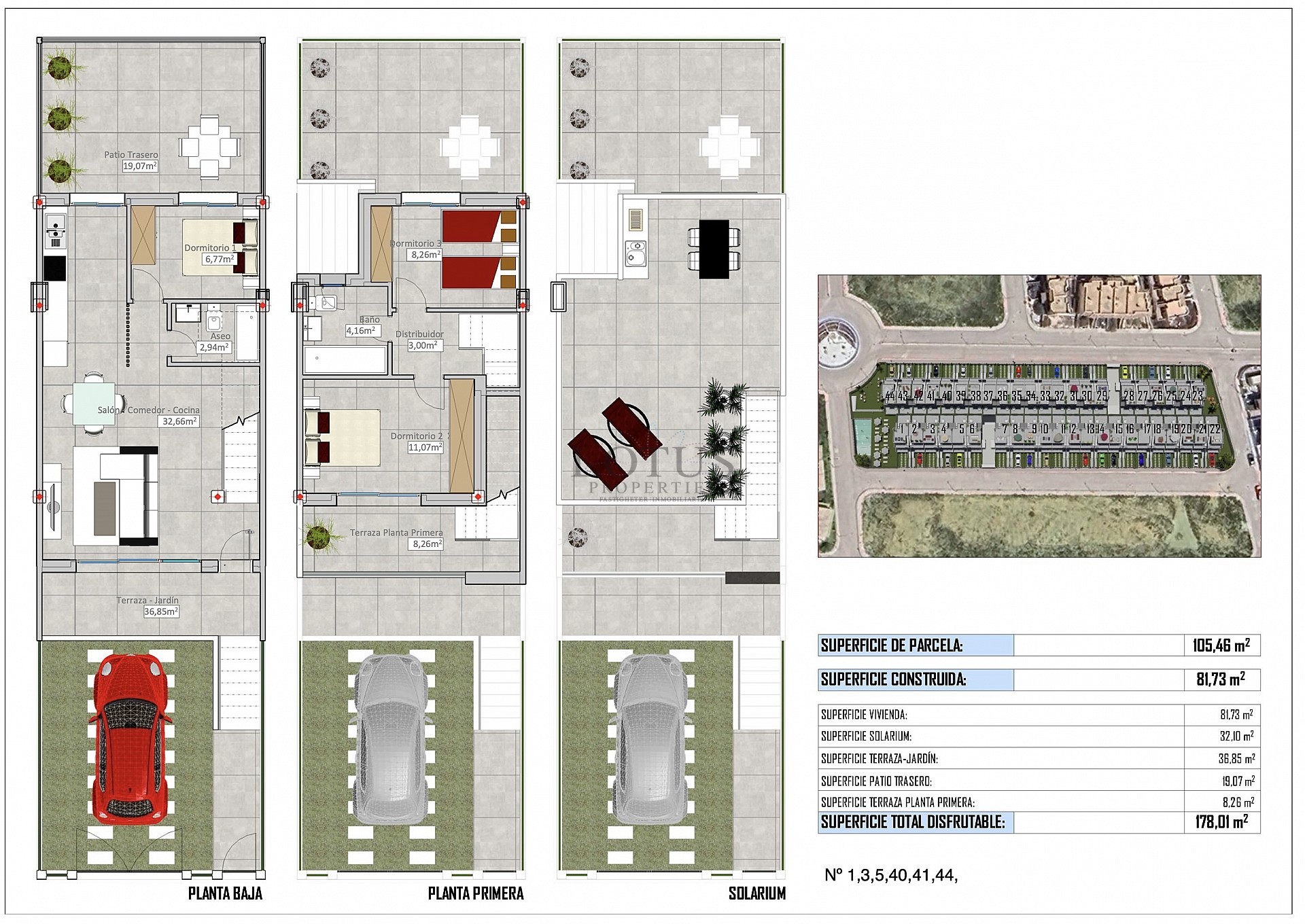 Radhus med solarium och pool i Cox - Alicante - Lotus Properties