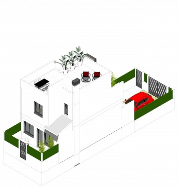 Radhus med solarium och pool i Cox - Alicante - Lotus Properties