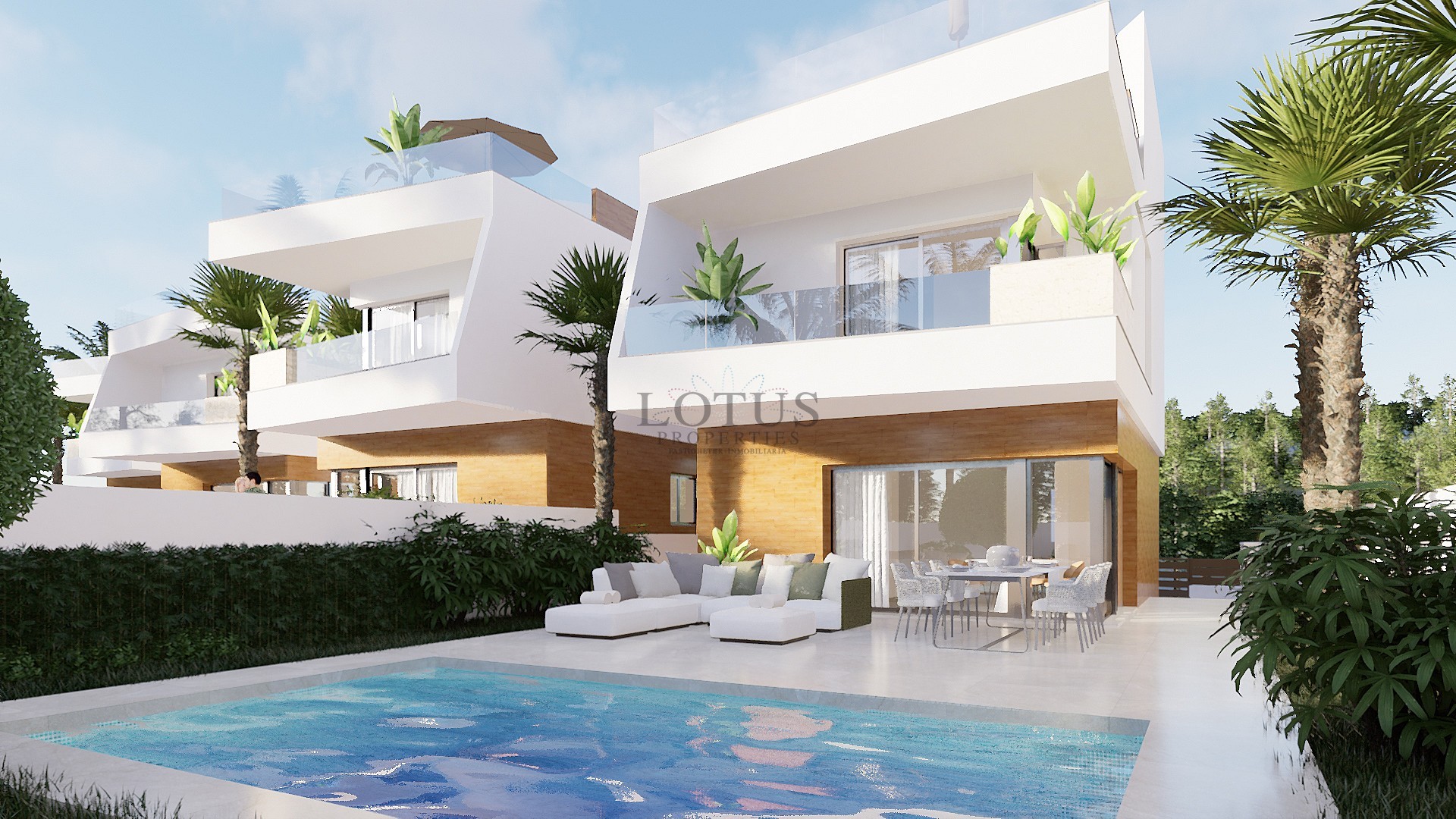 Nybyggnation av 6 magnifika villor i Fantastiska Pilar de la Horadada - Lotus Properties
