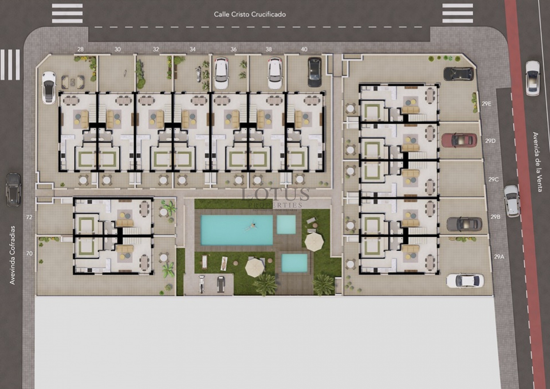 Nya radhus med 3 sov & takterrass - Pilar de la Horadada - Lotus Properties