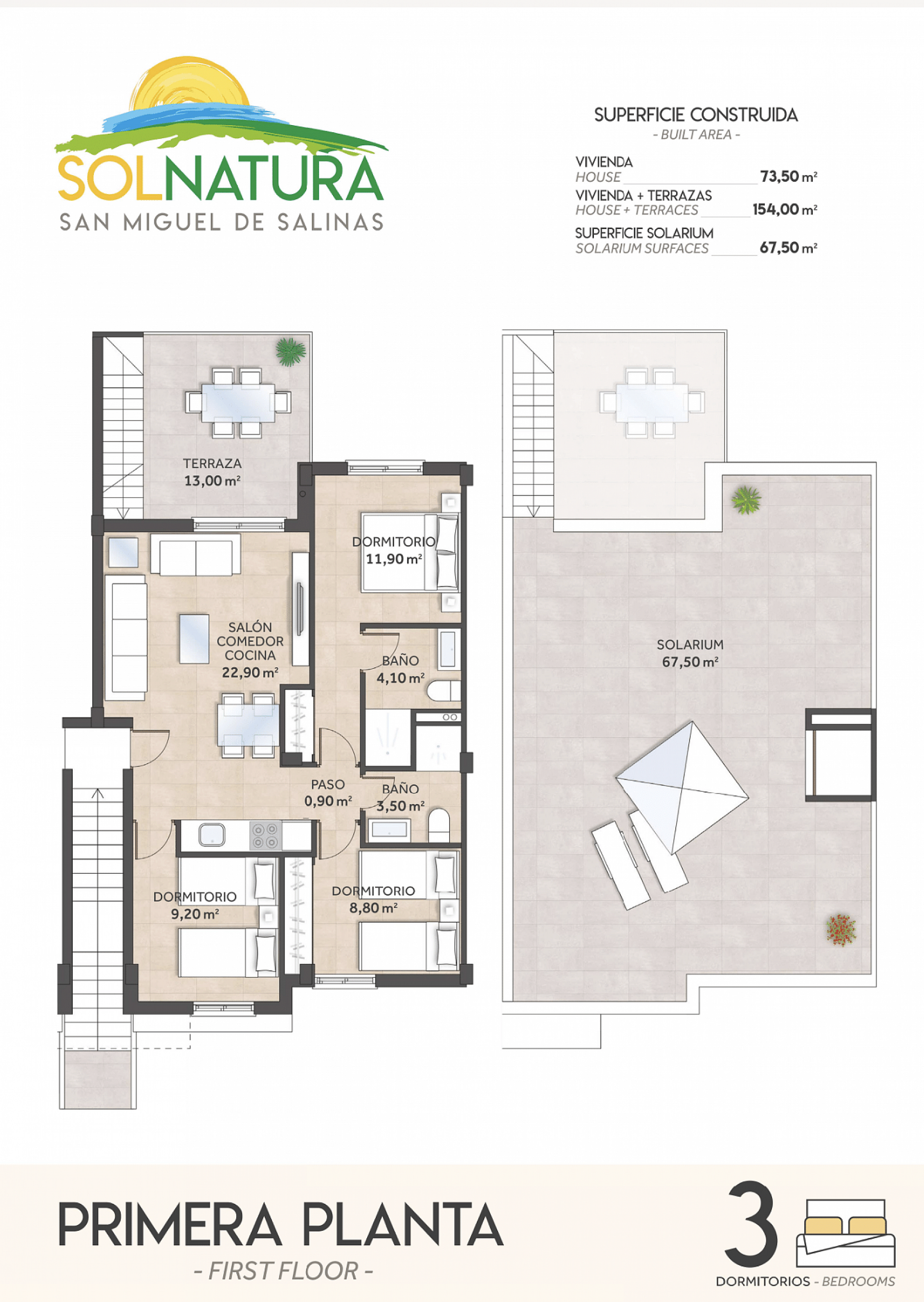 Takvåning i vackra bostadsområdet - Sol Natura - Lotus Properties