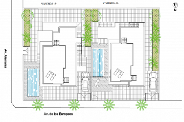 Lyxvilla endast 80 m från stranden i La Mata, Torrevieja - Lotus Properties