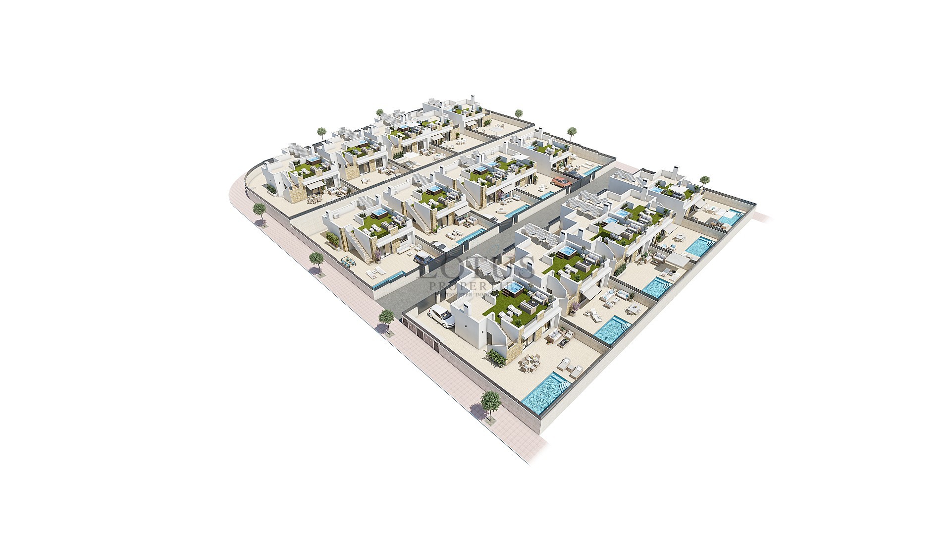 Nybyggda villor i vackra Natura Park IV- La Marina med privat pool och 3 sovrum och 2 badrum  - Lotus Properties