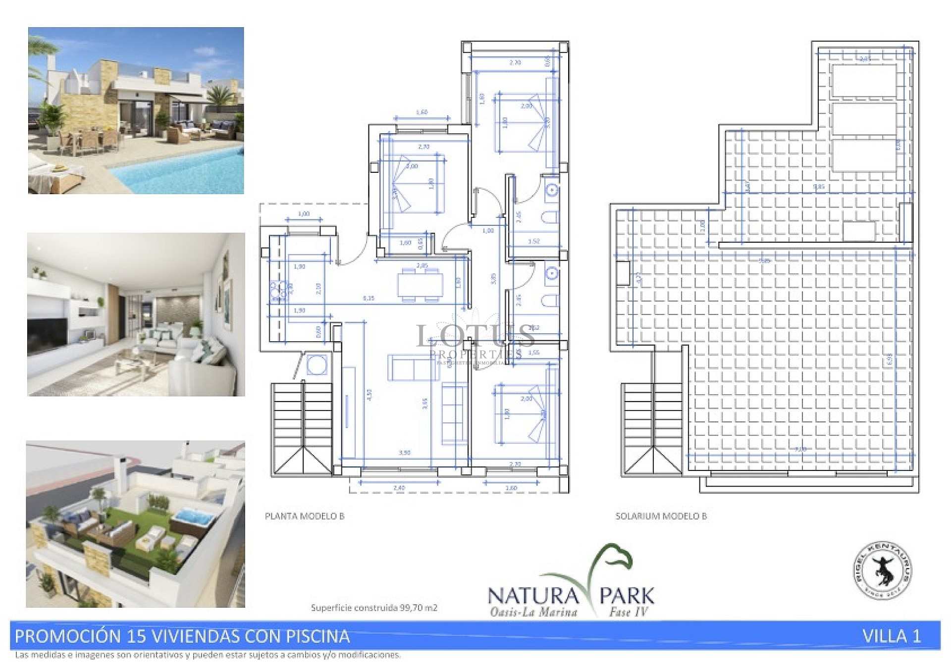 Nybyggda villor i vackra Natura Park IV- La Marina med privat pool och 3 sovrum och 2 badrum  - Lotus Properties